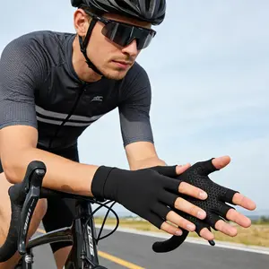 Soft High Elastic Arthritis Fingerless Compression Gloves, Non-Slip Palm Honeycomb Support Wrist Brace, Relieve Hand Pain Swelling Carpal Tunnel Syndrome