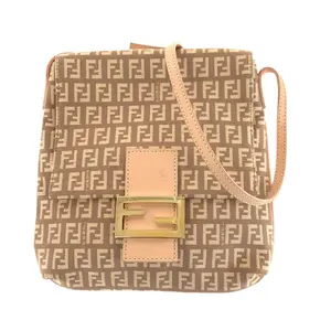 Pre-owned FENDI Canvas Shoulder Bags Zucchino Shoulder Bag