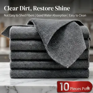 Magic Cleaning Cloth (10PCS) – Streak-Free Thickened Microfiber Cloth for Glass, Windows & Mirrors, Lint-Free and Highly Absorbent