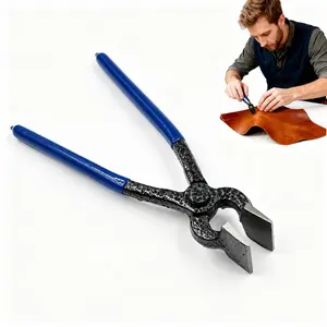 Leather Flattening Pliers, Leather Edge Creasing & Adjustment Press Tool, DIY Leathercraft Flat Pliers for Bags, Belts & Wallets, Hand Tools