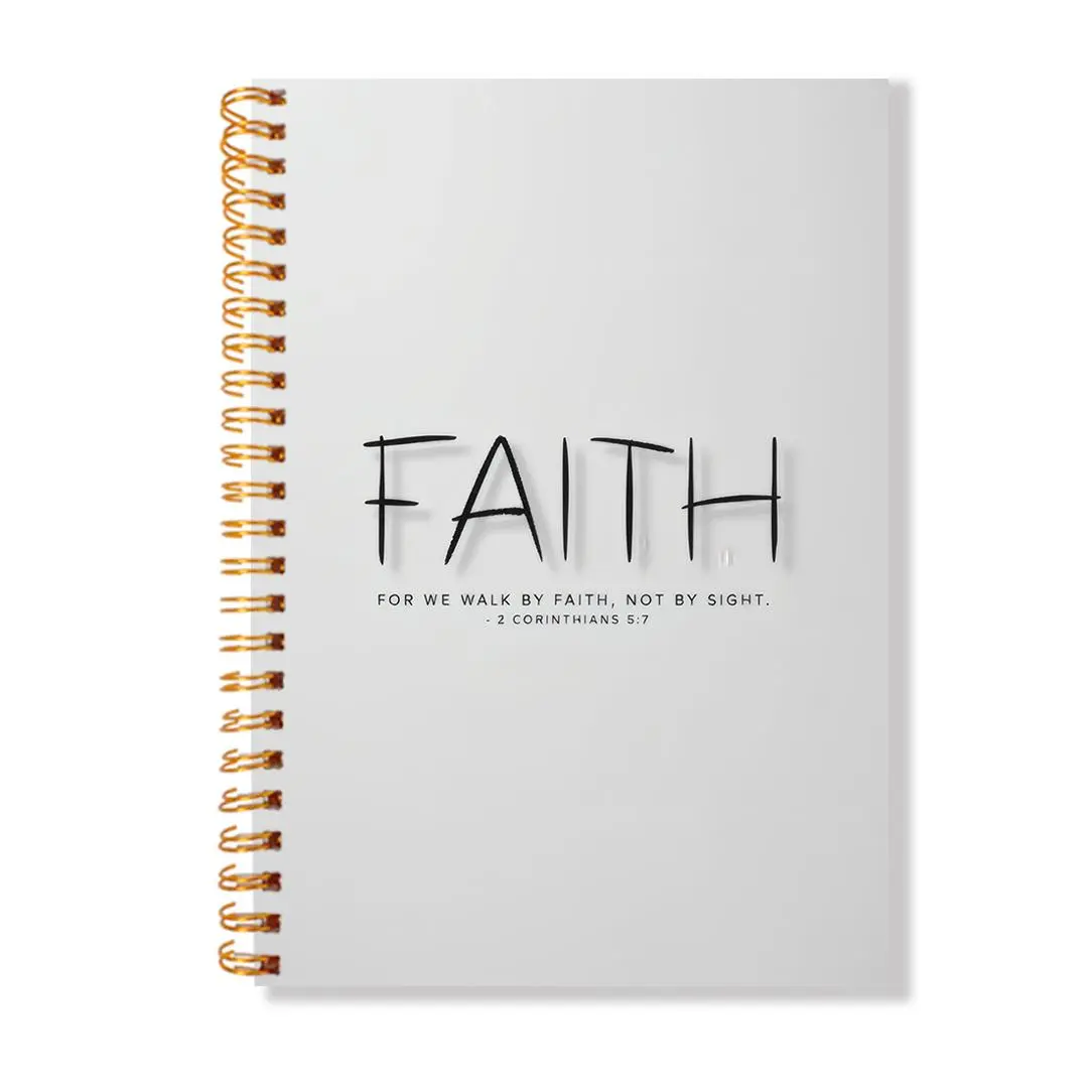 Faith Spiral Notebook, 1 Set Motivational Positive Journal Notebook, Writing Book for Student, Office Stationery & Supplies