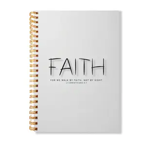 Faith Spiral Notebook, 1 Set Motivational Positive Journal Notebook, Writing Book for Student, Office Stationery & Supplies