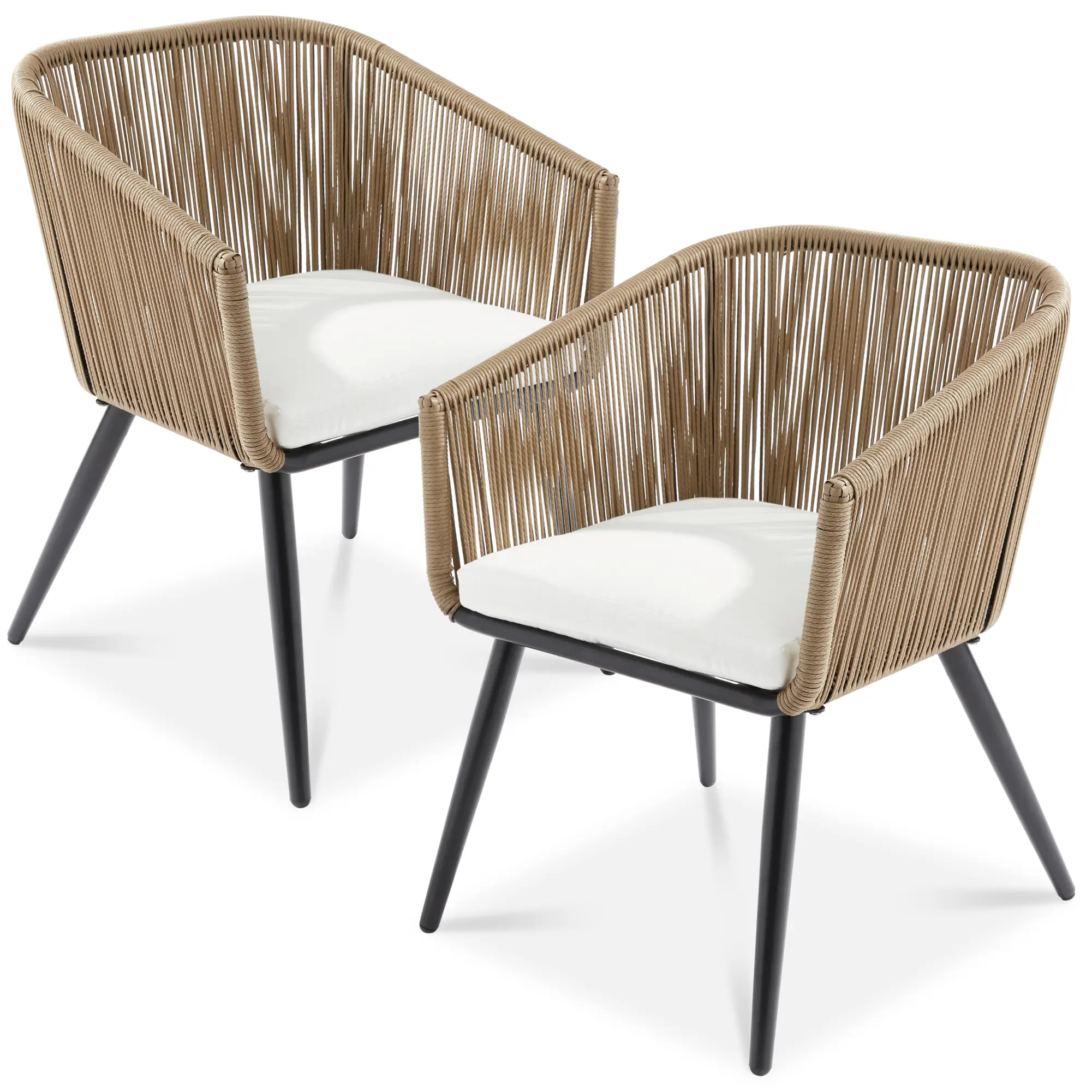 Best Choice Products Set of 2 Indoor Outdoor Patio Dining Chairs Woven Wicker Seating Set 250lb Capacity Best Choice Products Set of 2 Indoor Outdoor Patio Dining Chairs Woven Wicker Seating Set 250lb Capacity