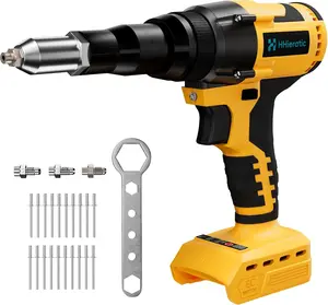Rivet Nut Tool Kit Compatible with 20V Battery(Tool Only),Brushless Rivet Gun with 3 Size (1/8",5/32",3/16") Rivets and Rivet Head,Pop Rivet Gun for, and