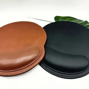 Leather Mouse Pad with Ergonomic Wrist Support, Elevates Your Desk Setup, Perfect for Office and Home Use
