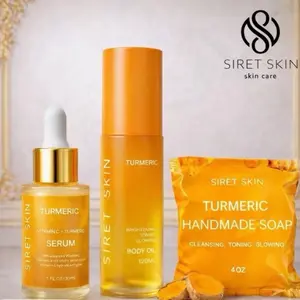 Turmeric glow set- daily care for melanin skin