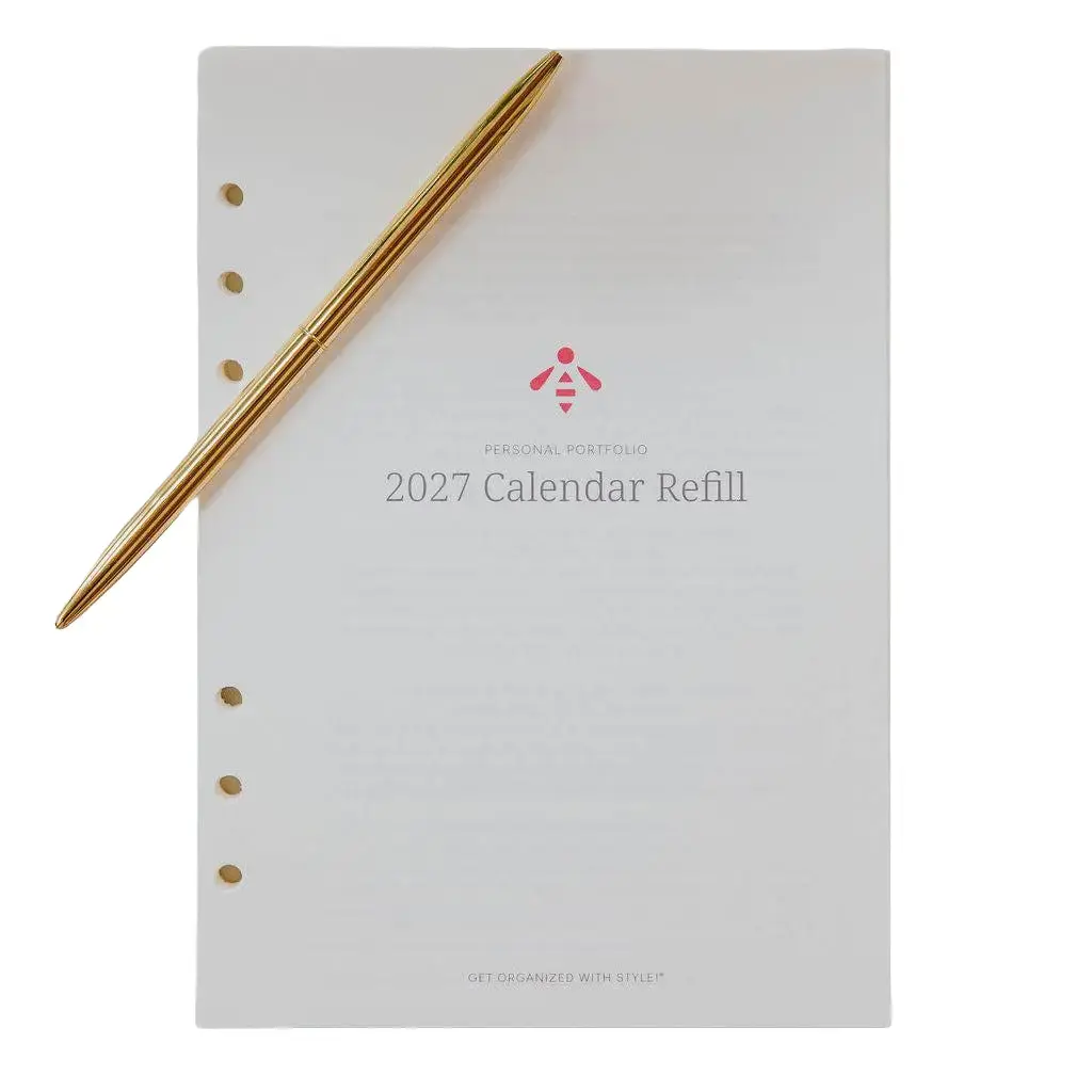 2027 A5 Weekly Planner Inserts, for Personal Portfolio Organisers (Office Stationery & Supplies)