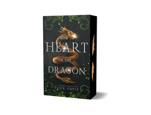 Fantasy Romance The Heart of the Dragon Novel with Sprayed Dragon Wing Edges Soft Cover Paperback