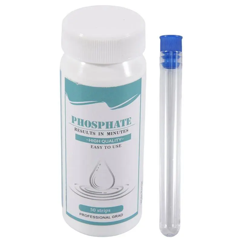 Pool water phosphate detection test strips for fast and precise water analysis; aquarium test strips