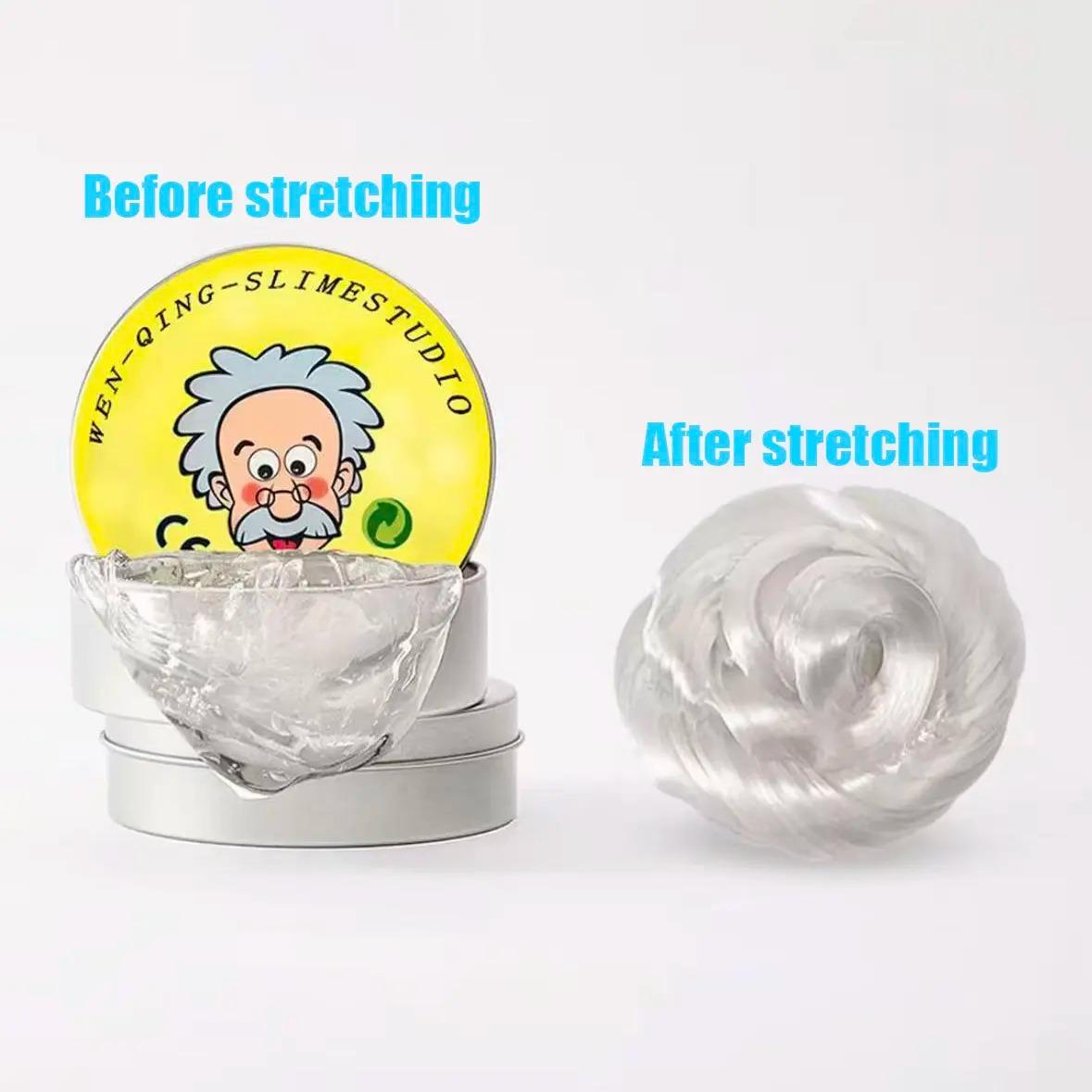 Transparent Putty Slime for Kids, Fidget Sensory Artistic Therapy Putty Toys for Boys Girls Adults, Stress Relief Non-Sticky