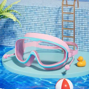 Kids’ Professional Swim Goggles – HD Vision, Anti-Fog, Waterproof, Large Frame for Boys & Girls