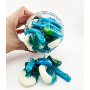 SOUR BLUE RASPBERRY GOOEY GUMMY JAR 22 OZ Candy Sweet