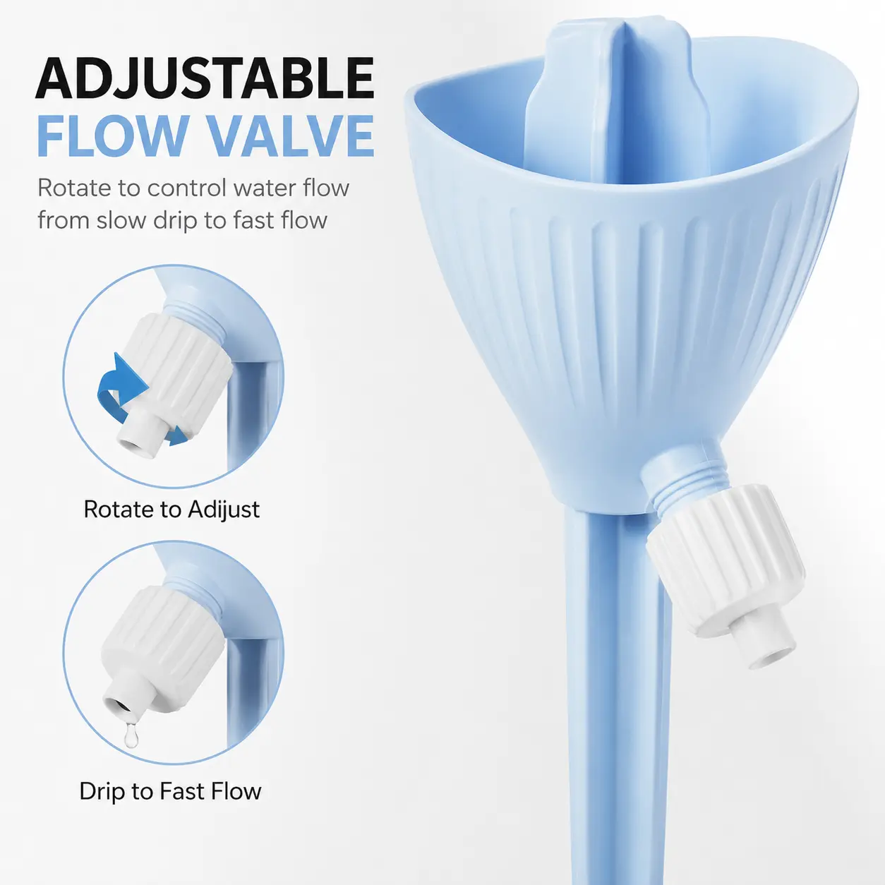 1 Piece Plant Automatic Drip Waterer, Adjustable Flow Rate Self Watering Device for Potted Plants Home Indoor and Garden Use