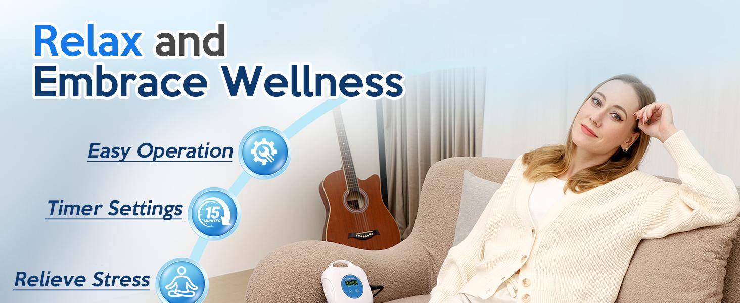 2026 Latest Hot Ionic Foot Detox Machine, Must-Have Gift, Upgrade Foot Spa with Touch ON/OFF, LCD Display & Timer, Complete Kit with 2 Arrays, 100 Liners & Blue Bag, shiatsu foot