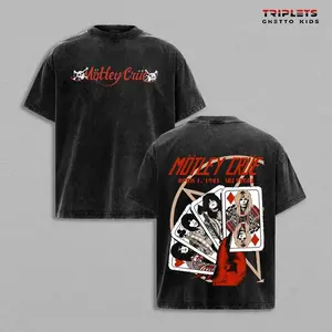 Vintage Motley Crue Band Tour Rock Shirt 80s 1980s Music Graphic Tee, Rock Band Shirt, Retro Music Tee, Rock Music Lover Shirt, Vintage Band Shirts Casual Comfort Cotton Fabric Fit Top , Top Men's and Women's Clothing WC1