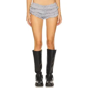 Jaded London Deconstructed Jersey Frill Bloomers in Grey