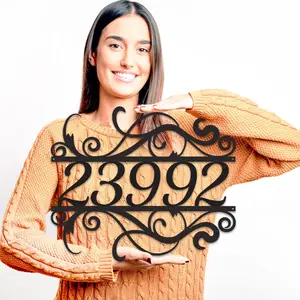 Address Numbers For House - Horizontal - Curly Address Numbers For House - Horizontal - Curly