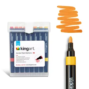 Acrylic Paint Markers Set - 48-Color, 2mm Bullet Tip, Water-Based Multi-Surface Office Writing & Correction Tool