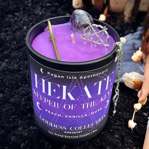 Hekate Goddess Offering Candle - Peach, Vanilla, Musk 8oz