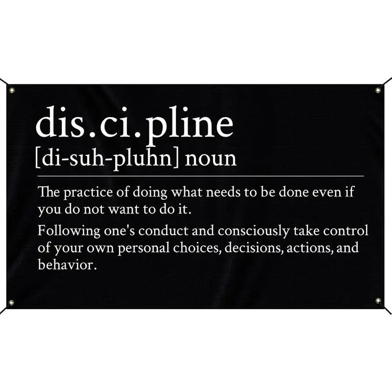 60in x 40in   tapestry  Tapestry Discipline Flag  Motivational Gym Banner Inspire Your Workout with This Inspirational Motivational Flags Fitness Wall Decor for Gym Bedroom College Dorm Poster  poster  home decor banner wall art bedroom