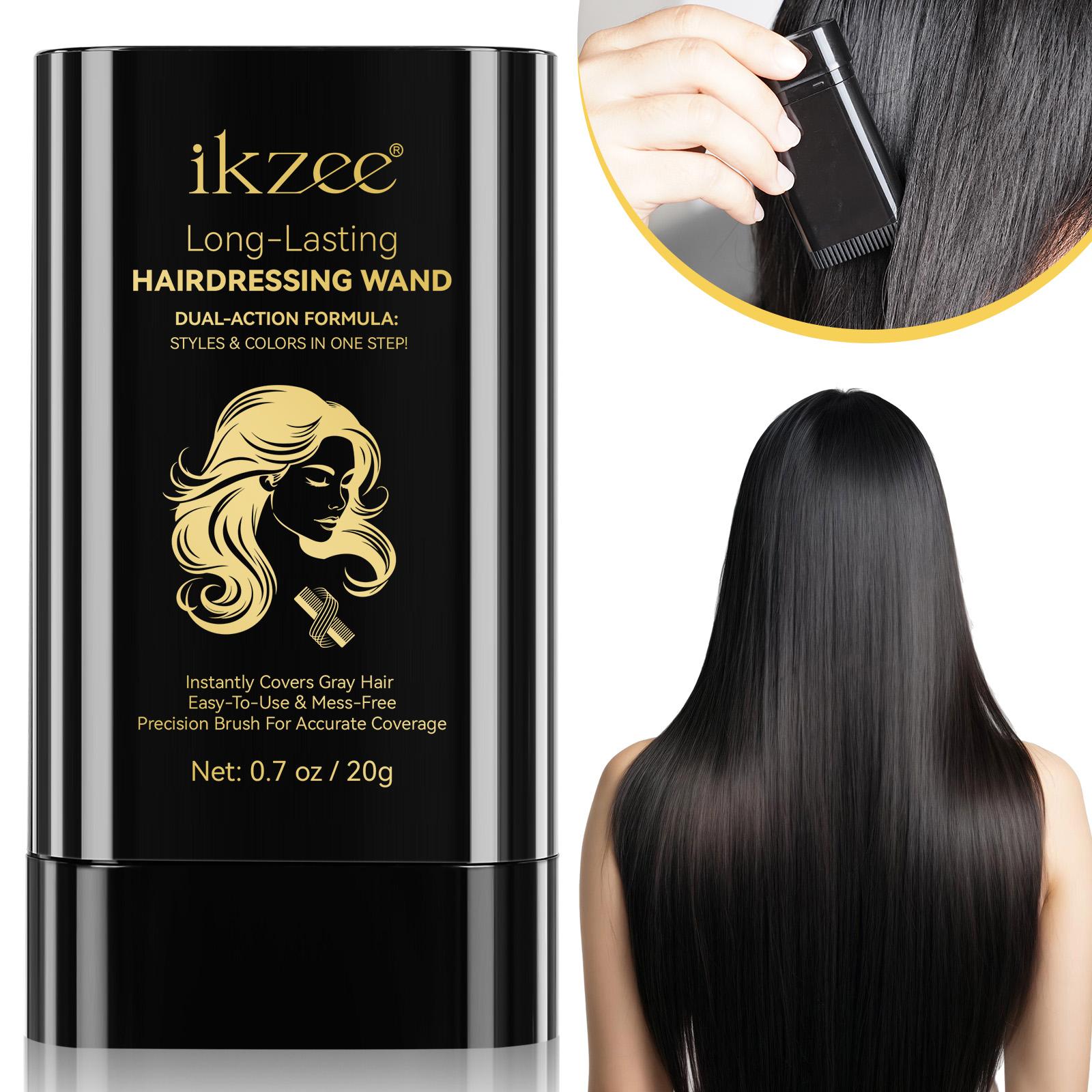 Ikzee 2-in-1 Hair Dye Comb #1 Black - Safe, Convenient, Portable