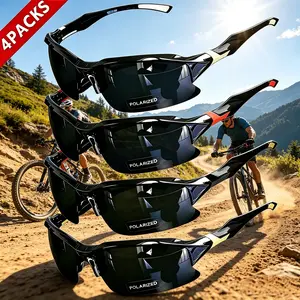 4-Pack Unisex Polarized Sports Sunglasses, UV400 protection and windproof design. Lightweight, comfortable and wearable for daily use. Great for cycling, running, driving, golf, hiking and outdoor sports, a nice daily gift for men and women. summerwins,su