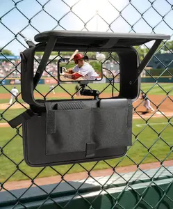 Fence Mount Bag for Baseball Softball – Anti-Glare Shade, Fits iPhone/GoPro/Mevo