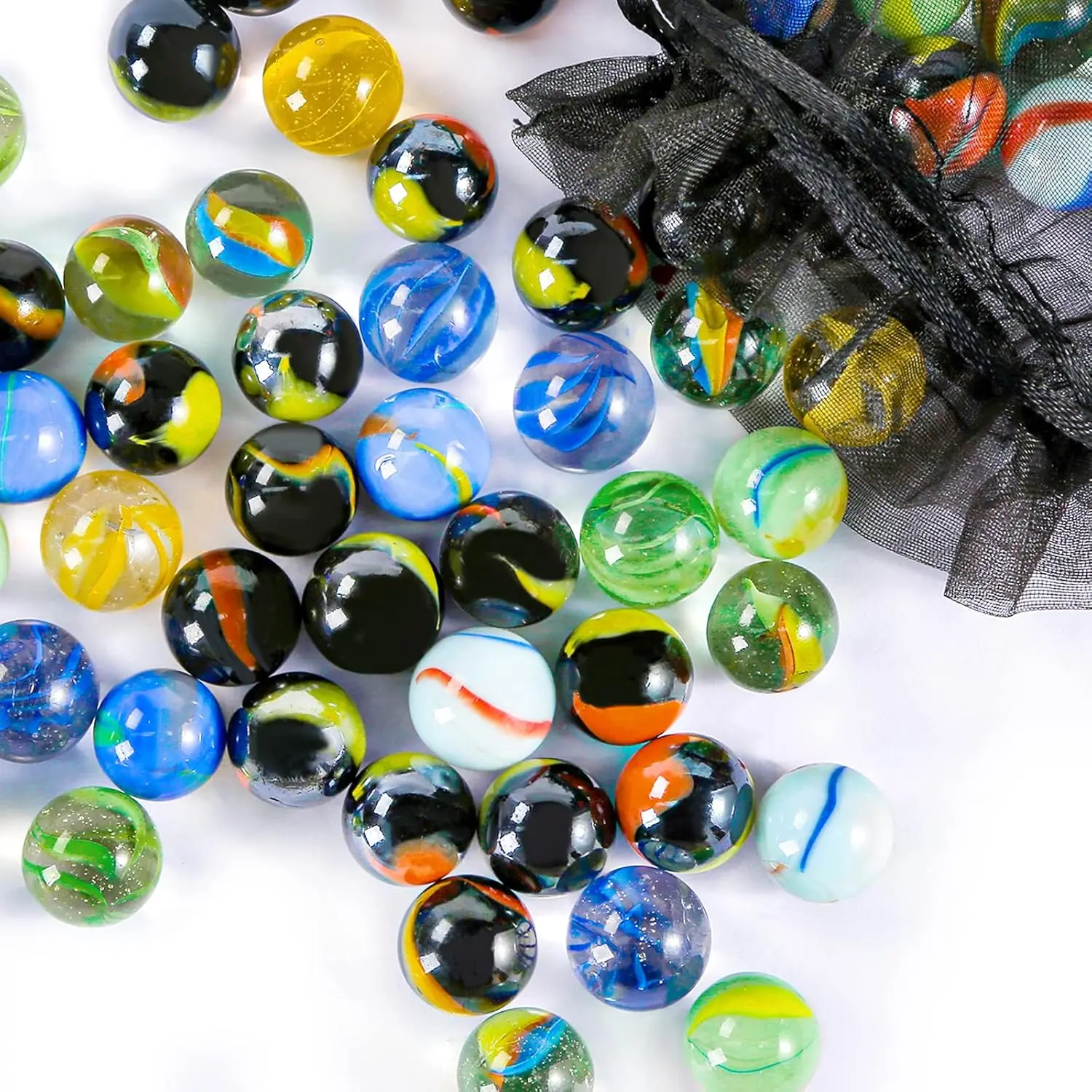 Colorful Glass Marbles, 0.6inch Marbles Bulk for Kids Marble Games,DIY and Home Decoration Colorful Glass Marbles, 0.6inch Marbles Bulk for Kids Marble Games,DIY and Home Decoration
