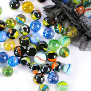 Colorful Glass Marbles, 0.6inch Marbles Bulk for Kids Marble Games,DIY and Home Decoration