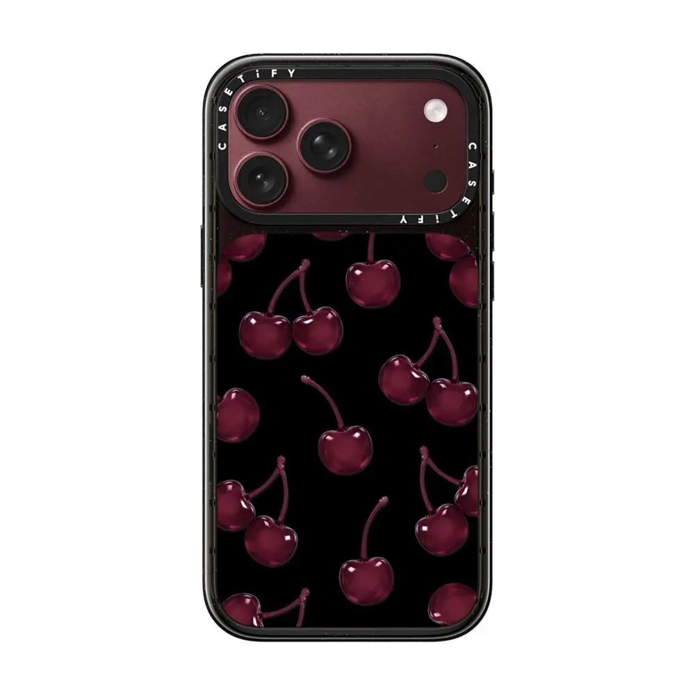 CASETiFY Impact MagSafe Case for iPhone 15/16/17/18 Series - Dark Cherry Jelly