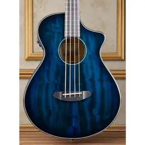 Breedlove ECO Pursuit Exotic S Concert CE Acoustic-Electric Bass Guitar, Twilight