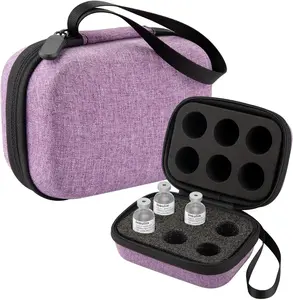 Insulin Holder Fridge Storage Carrying Case, Insulin Vial Organizer Bag Fitting 10ml Vial Short Size, Removable Design with 2 Sizes Slot Foam(6 Slots)