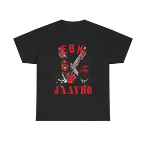 EBK Jaaybo Rapper T-Shirt , Hip Hop Streetwear Graphic Tee , Hardcore Rap Inspired Shirt Cotton Menswear