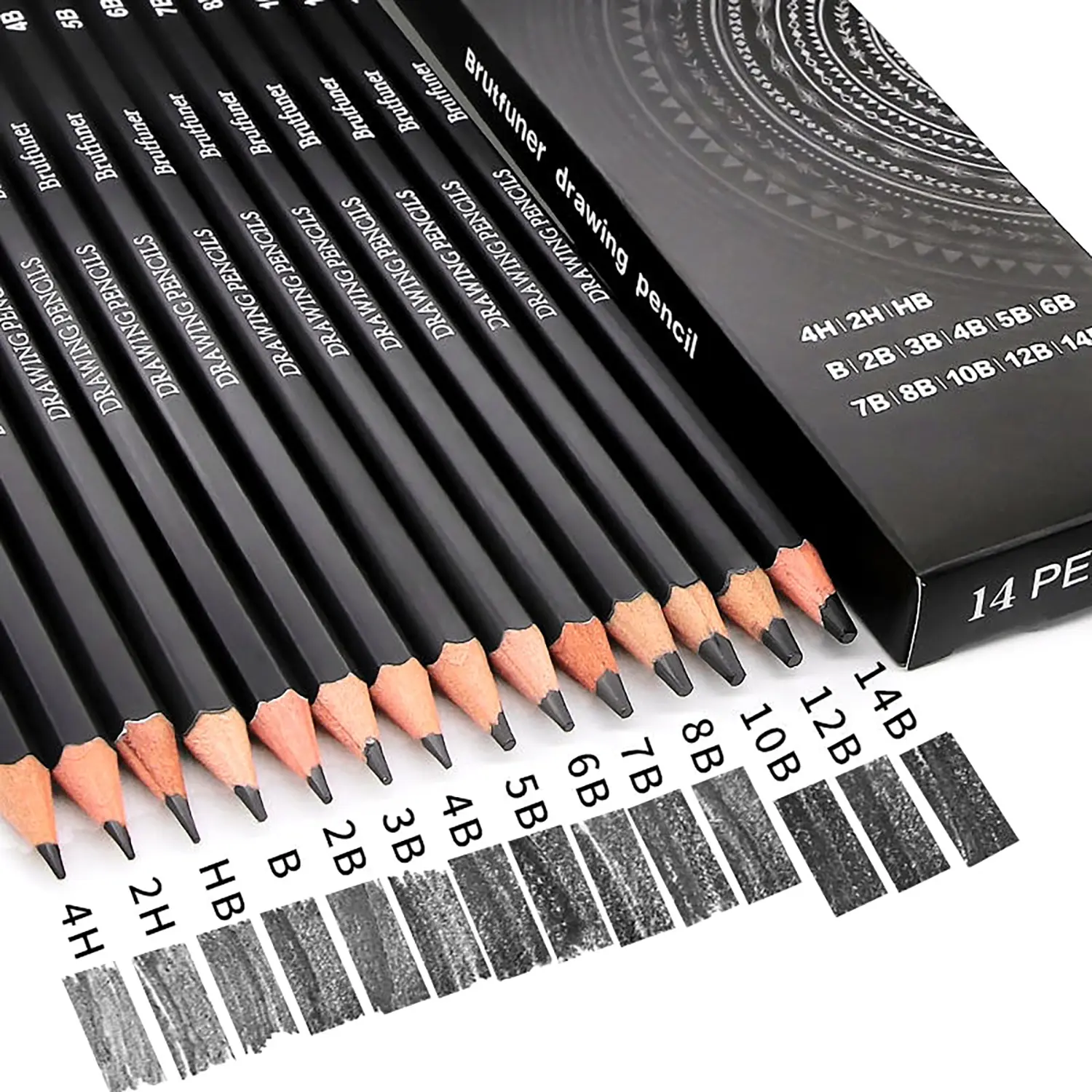 Drawing Pencils Sketch Pencil Art Supplies Set Art School Supplies for Adults Professional Sketching Art Graphite Charcoal Blending Stump Pencils kit Art Materials (14/29/38 art supplies)