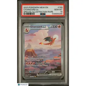 2023 Pokemon Mew EN-151 Charizard EX Special Illustration Rare PSA 10 GEM MINT