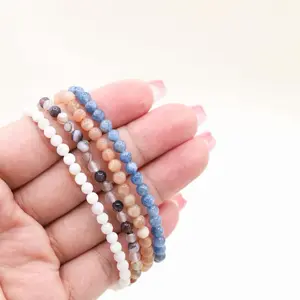 Gifted Goods 4mm Crystal Natural Stone Bracelet