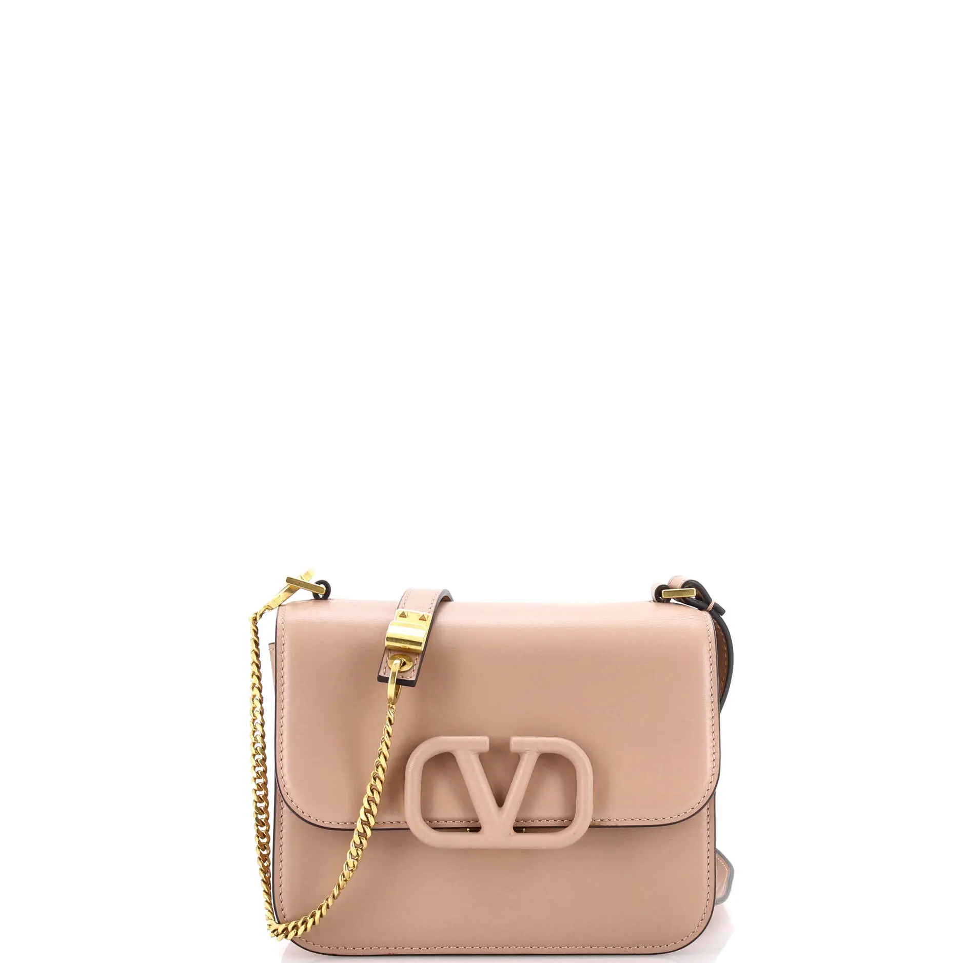 Pre-owned Valentino Leather Shoulder Bags Garavani VSling Shoulder Bag Small