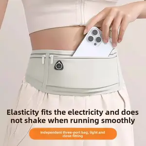 Sports fanny pack, running mobile phone bag, men's and women's outdoor morning running, fitness multi-function, waterproof, invisible, light and close-fitting.