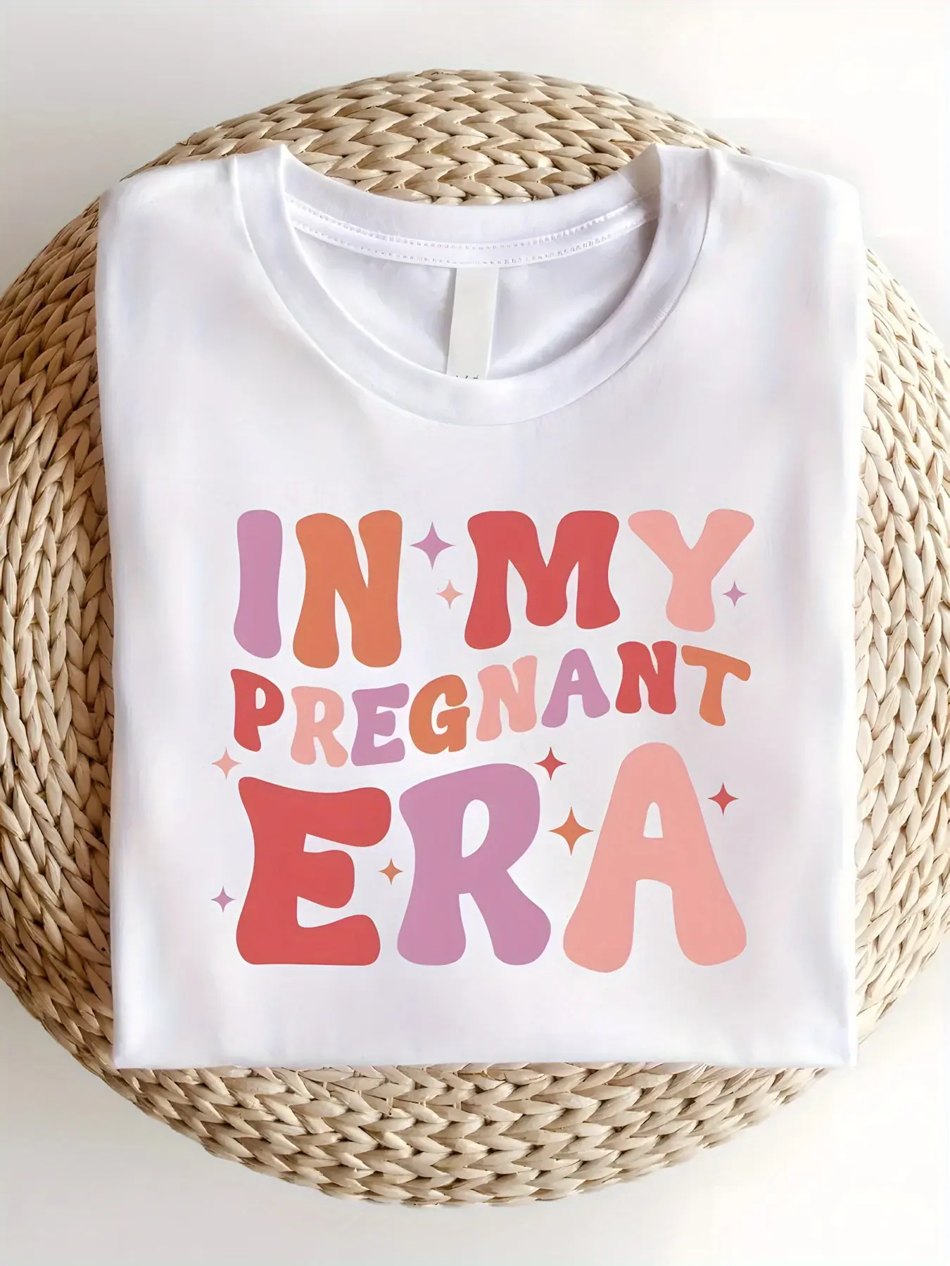 1pc, In My Pregnant Times Shirt, Mom-to-be T-Shirt, Pregnant Daughter T-Shirt, Pregnancy Announcement Shirt, Reveal T-Shirt, Gifts for Pregnant Moms
