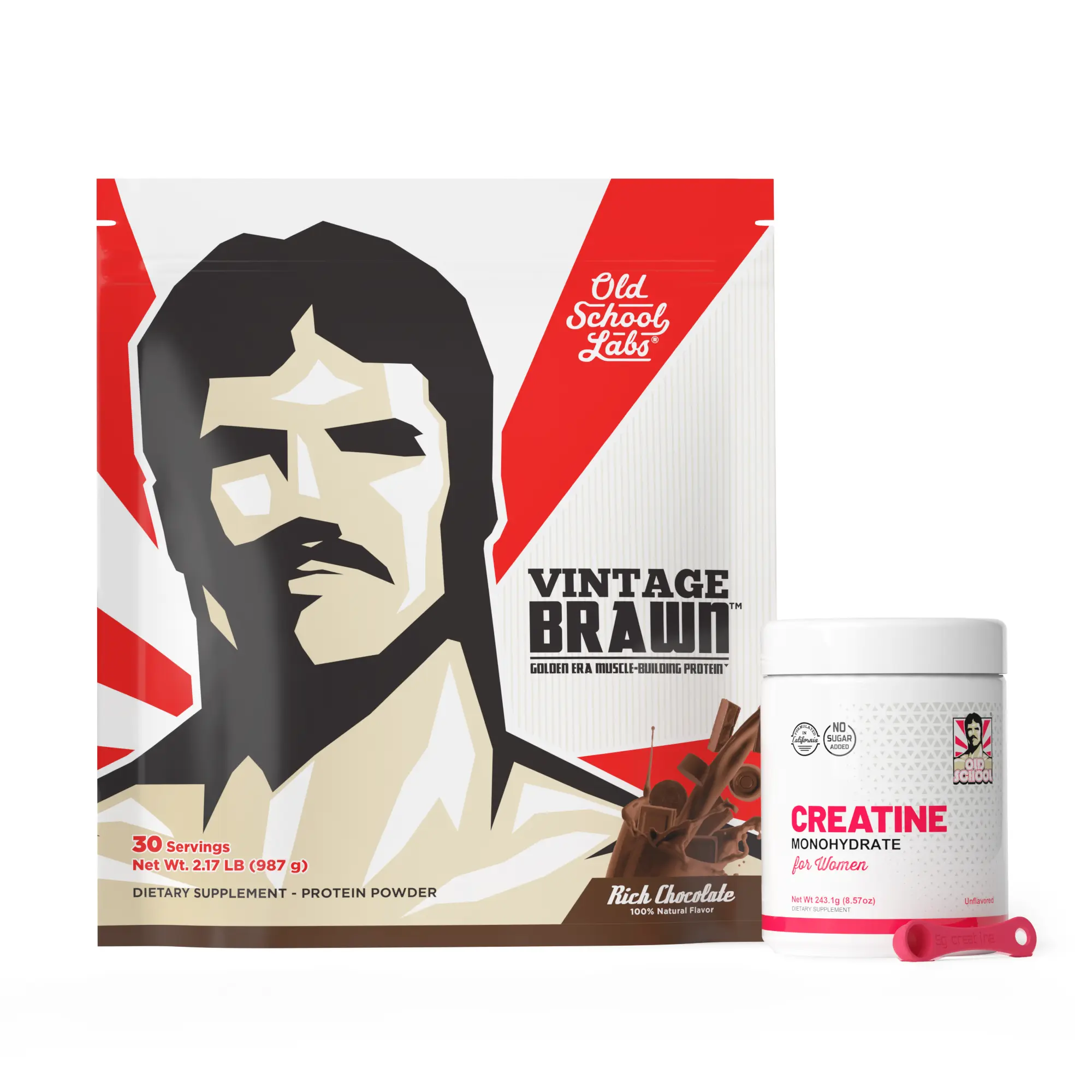 Supreme Bundle – Choco Vintage Brawn Protein + Unflavored Creatine for Women