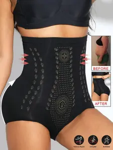 Women's High Waist Stretchy Compression Fit Shapewear Briefs, Tummy Control & Hip Lifting Shaper, Breathable Underwear for All-Day Comfort & Everyday Use