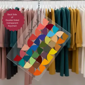 Color Season Keychain Set, 12 Season Color Analysis Palette, Spring Summer Autumn Winter PVC Keychain, Fashion Color Guide Accessory