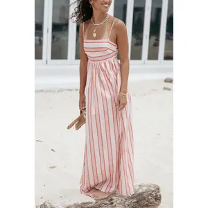 Odessa Maxi Dress - Pink Stripe
