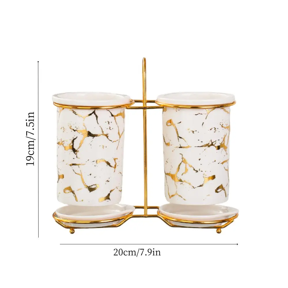 Kitchen Utensil Holder, Modern Luxury Style Cutlery Storage Rack, Kitchen Utensil Storage Organizer, Tableware Rest for Kitchen Dining Room