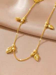 Women's Strawberry Copper Ankle Chain Jewelry, Fashionable All Seasons Beach Vacation Accessory, Exquisite Gift for Friends & Loved Ones, Perfect for Valentines & Weddings