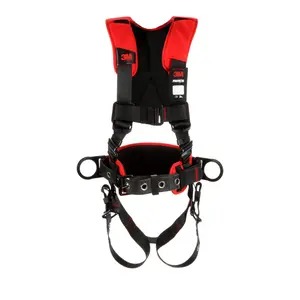 DBI Sala 098-1161207 Protecta Comfort Construction Style Positioning Harness 1161207, Black - Medium & Large