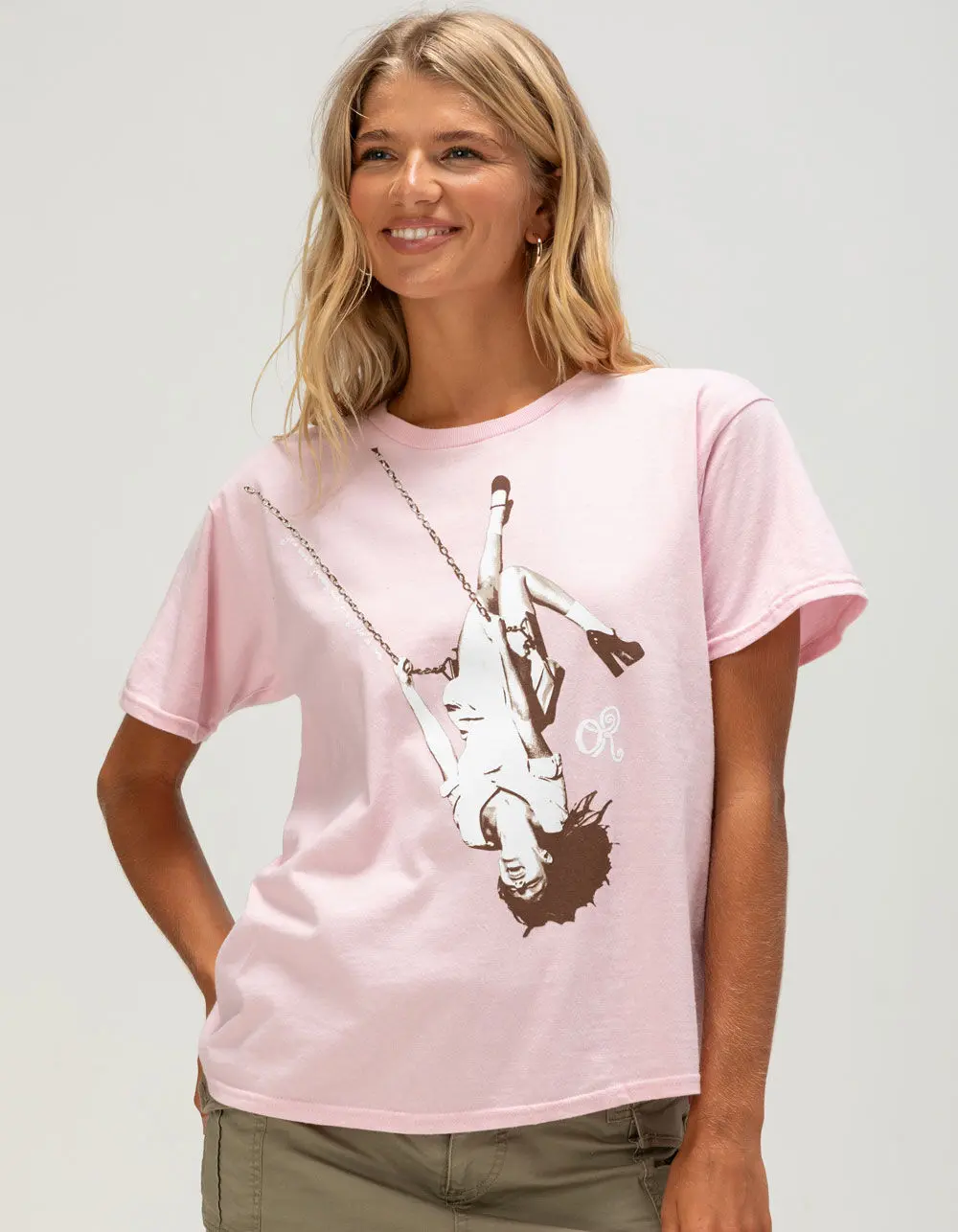 OLIVIA RODRIGO Womens Boyfriend Tee OLIVIA RODRIGO Womens Boyfriend Tee