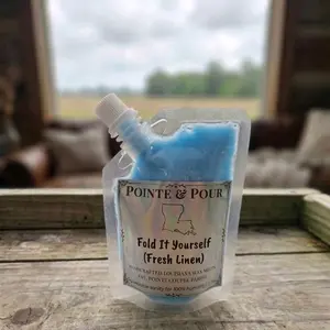 Pointe & Pour Fold It Yourself (Fresh Linen) Squeezable Wax Melt Handcrafted Louisiana Fragrance