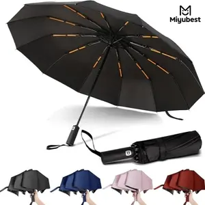 Durable Windproof Travel Umbrella, 84 Ribs Automatic Folding Umbrella, UV Protection Compact Portable Sunshade for Car & Backpack Use