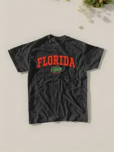 1 Piece Men‘s Florida State Vintage Graphic Tee, Retro College Style T-Shirt for Sports Fans, Casual Streetwear and Game Day Outfits